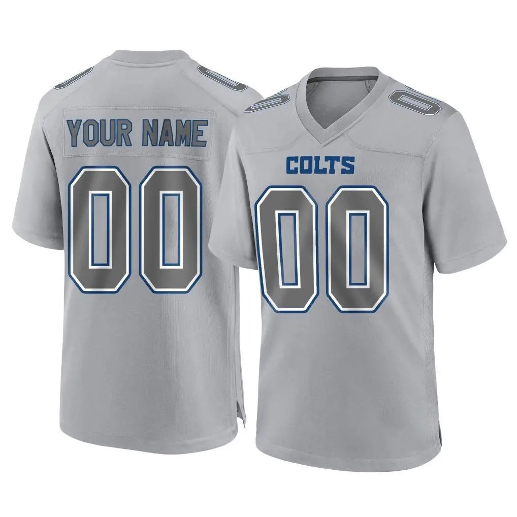 Elroe Custom IN.Colts Gray Atmosphere Fashion Home Game Any Name & Numbers Stitched Jerseys