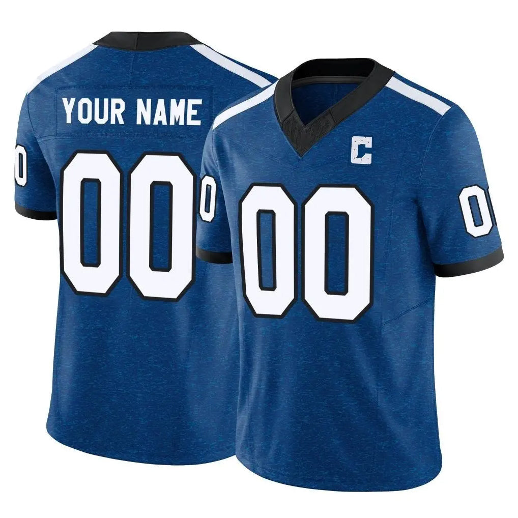 Elroe Custom IN.Colts Royal Limited Indiana Nights Alternate Vapor F.U.S.E. Home Game Any Name & Numbers Stitched Jerseys