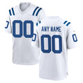 Elroe Custom IN.Colts White Home Game Any Name & Numbers Stitched Jerseys