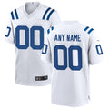 Elroe Custom IN.Colts White Replica Home Game Stitched Jerseys