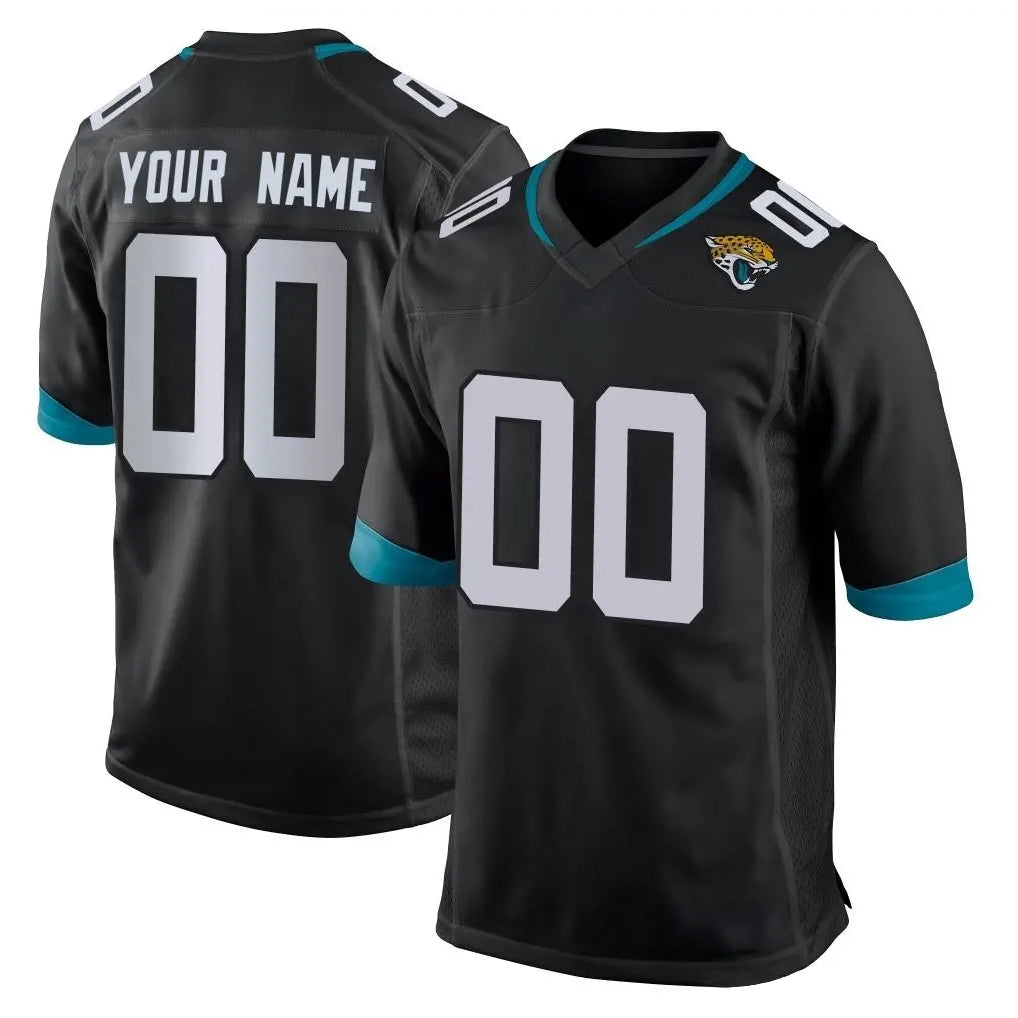 Elroe Custom J.Jaguars Black Home Game Any Name & Numbers Stitched Jerseys