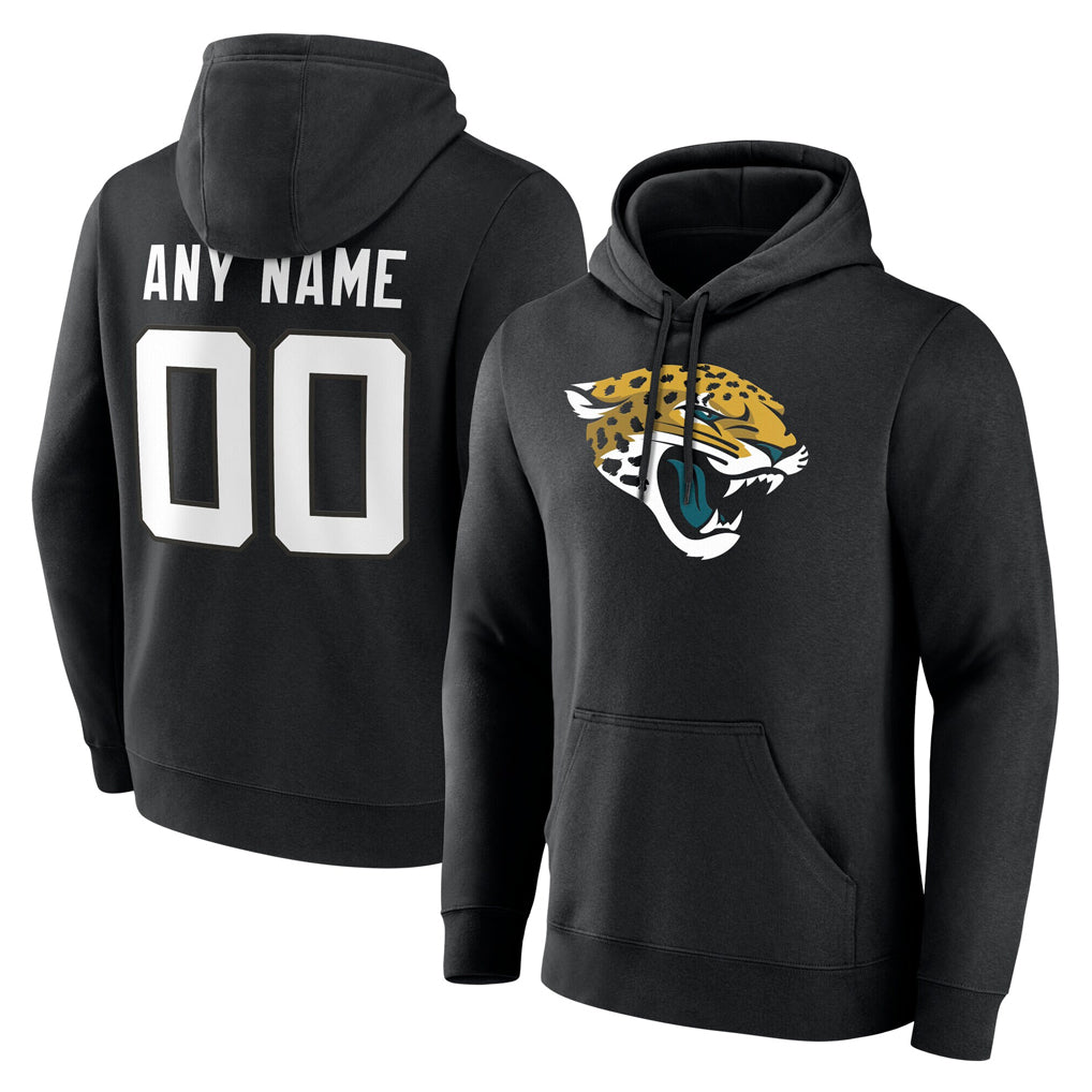 Elroe Custom J.Jaguars Black Pullover Hoodies Limited Any Name & Numbers Stitched Jerseys