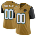 Elroe Custom J.Jaguars Gold Vapor Limited Home Game Any Name & Numbers Stitched Jerseys