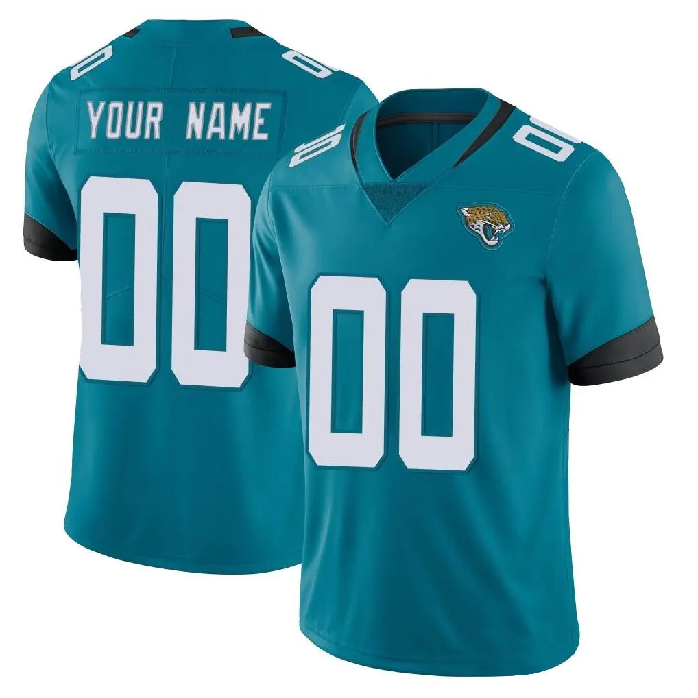 Elroe Custom J.Jaguars Teal Vapor Untouchable Limited Home Game Any Name & Numbers Stitched Jerseys