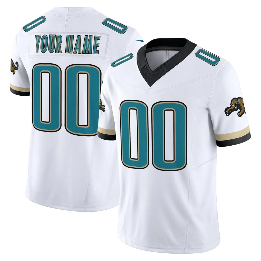 Elroe Custom J.Jaguars White Prowler Throwback Vapor F.U.S.E. Limited Home Game Any Name & Numbers Stitched Jerseys