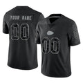 Elroe Custom KC.Chiefs Black Limited Reflective Game Any Name & Numbers Stitched Jerseys