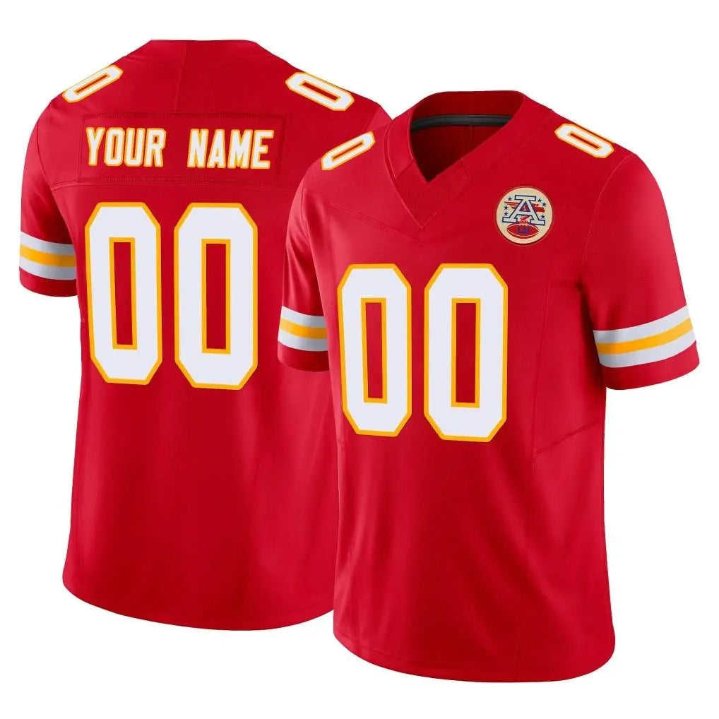 Elroe Custom KC.Chiefs Red Limited Vapor F.U.S.E. Home Game Any Name & Numbers Stitched Jerseys