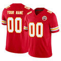 Elroe Custom KC.Chiefs Red Limited Vapor F.U.S.E. Home Game Any Name & Numbers Stitched Jerseys
