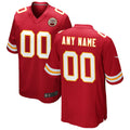 Elroe Custom KC.Chiefs Red Replica Game Stitched Jerseys