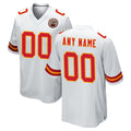 Elroe Custom KC.Chiefs White Home Game Any Name & Numbers Stitched Jerseys