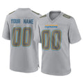 Elroe Custom LA.Chargers Gray Atmosphere Fashion Limited Game Any Name & Numbers Stitched Jerseys