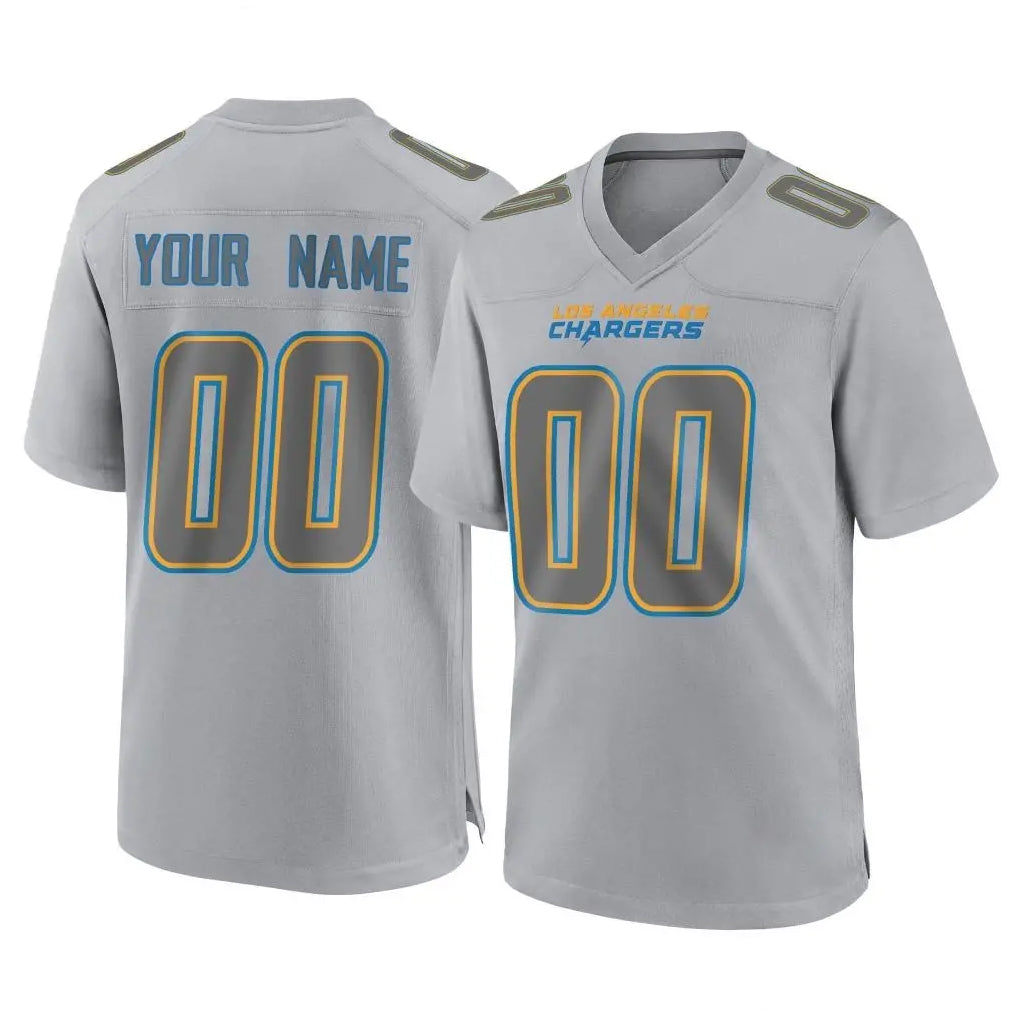 Elroe Custom LA.Chargers Gray Atmosphere Fashion Limited Game Any Name & Numbers Stitched Jerseys