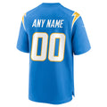 Elroe Custom LA.Chargers Powder Blue Home Game Stitched Jerseys