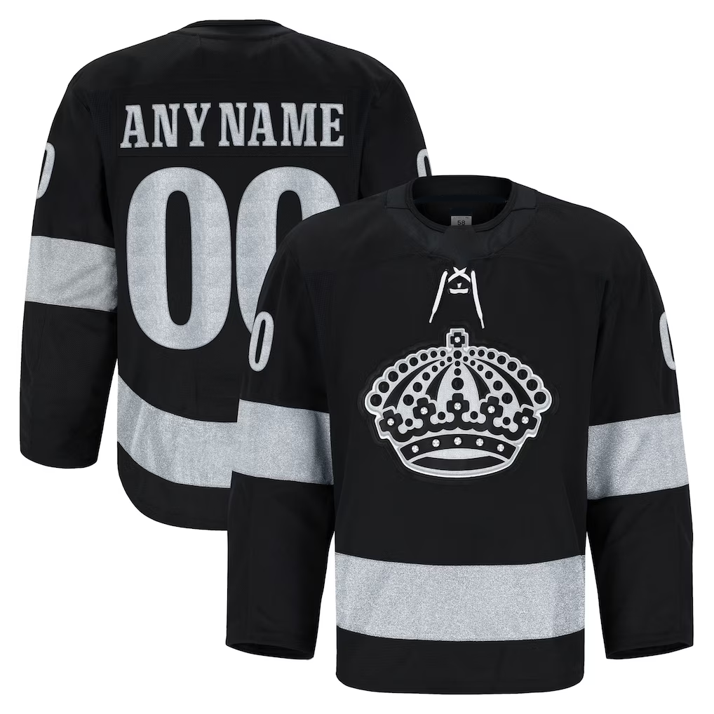 Elroe Custom LA.Kings Black Alternate Authentic Pro Jerseys