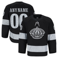 Elroe Custom LA.Kings Black Alternate Authentic Pro Jerseys