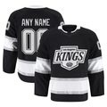 Elroe Custom LA.Kings Black Home Authentic Pro Jerseys