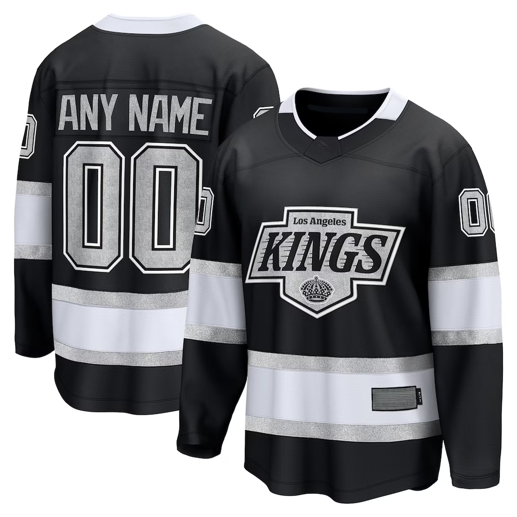Elroe Custom LA.Kings Black Home Breakaway Jerseys