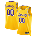 Elroe Custom LA.Lakers Gold Swingman Stitched Jerseys - Icon Edition