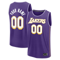 Elroe Custom LA.Lakers Purple Fast Break Stitched Jerseys - Icon Edition