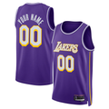 Elroe Custom LA.Lakers Purple Swingman Stitched Jerseys - Statement Edition