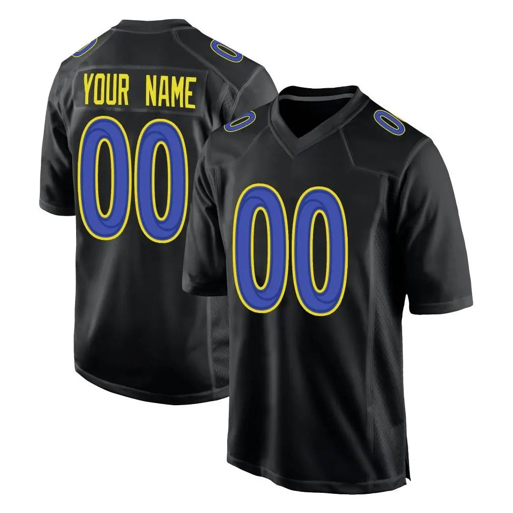 Elroe Custom LA.Rams Black Fashion Limited Home Game Any Name & Numbers Stitched Jerseys