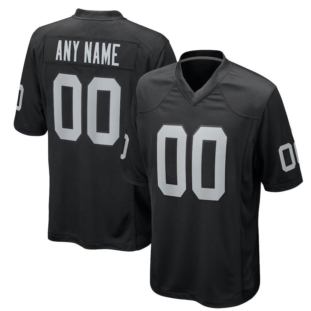 Elroe Custom LV.Raiders Black Home Game Stitched Jerseys