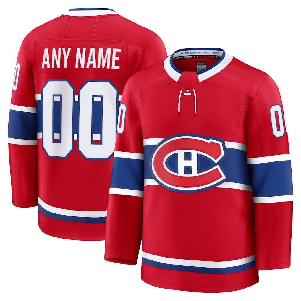 Elroe Custom M.Canadiens Red Home Premium Jerseys
