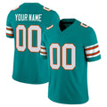 Elroe Custom M.Dolphins Aqua Limited Alternate Vapor F.U.S.E. Home Game Any Name & Numbers Stitched Jerseys