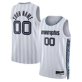 Elroe Custom M.Grizzlies White 2025-2026 City Edition Swingman Stitched Jerseys