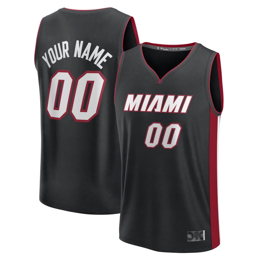 Elroe Custom M.Heat Black Fast Break Jerseys - Icon Edition