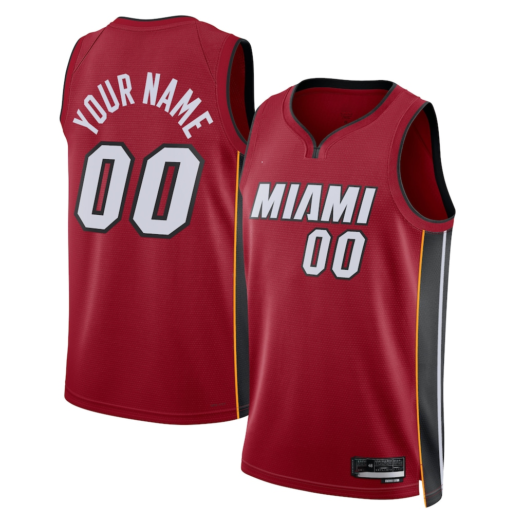 Elroe Custom M.Heat Red 202223 Swingman Jerseys - Statement Edition