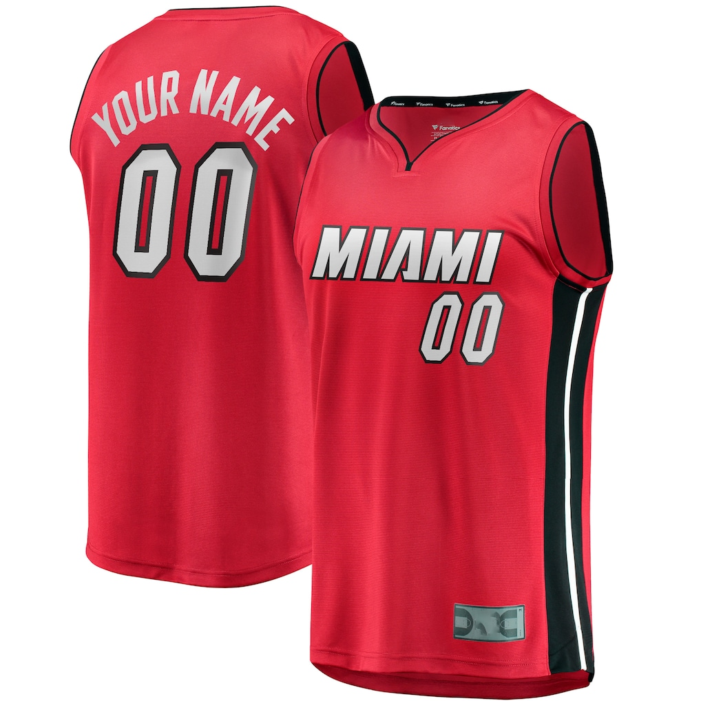 Elroe Custom M.Heat Red Fast Break Jerseys - Statement Edition