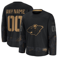 Elroe Custom M.Wild Black 2024 Military Appreciation Practice Jerseys