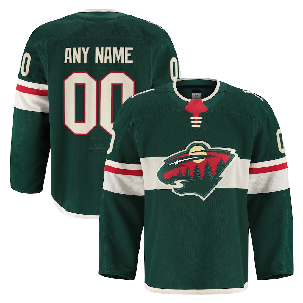 Elroe Custom M.Wild Green Home Authentic Pro Jerseys