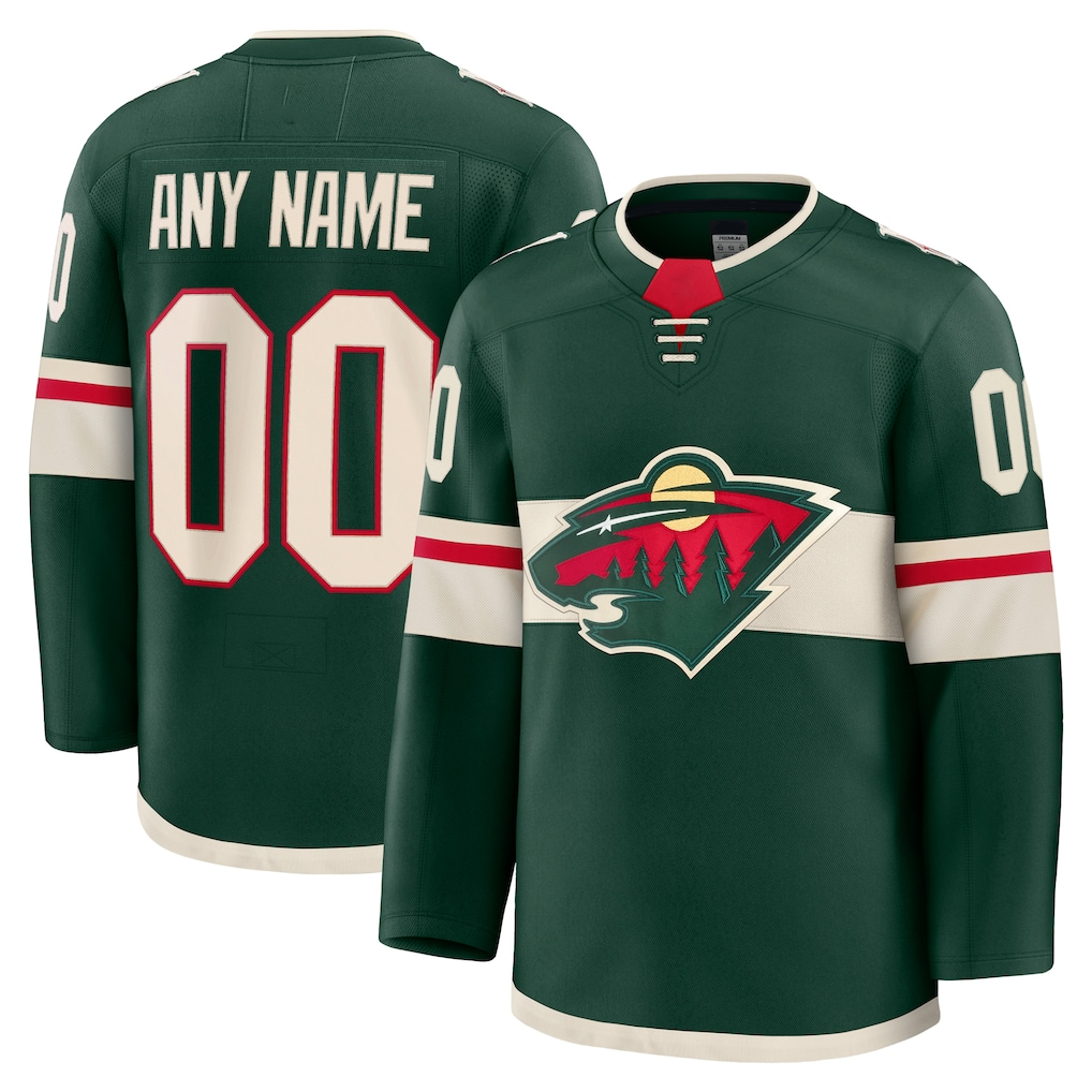 Elroe Custom M.Wild Green Home Premium Jerseys