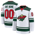 Elroe Custom M.Wild White Away Premium Jerseys
