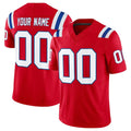 Elroe Custom NE.Patriots Red Limited Vapor F.U.S.E. Home Game Any Name & Numbers Stitched Jerseys