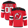 Elroe Custom N.Jersey Devils Red Home Authentic Pro Jerseys