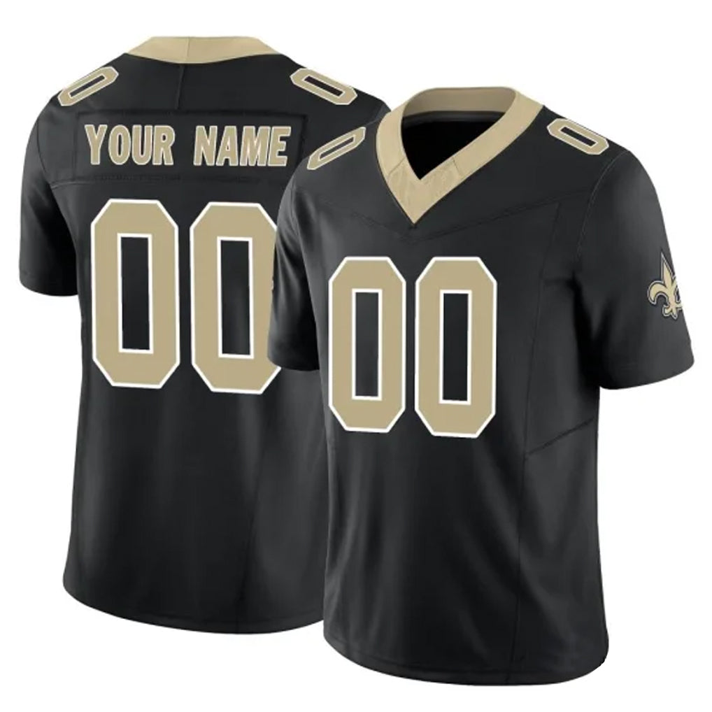 Elroe Custom NO.Saints Black Limited Vapor F.U.S.E. Home Game Any Name & Numbers Stitched Jerseys