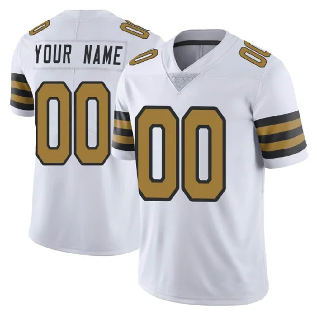 Elroe Custom NO.Saints White Limited Color Rush Home Game Any Name & Numbers Stitched Jerseys