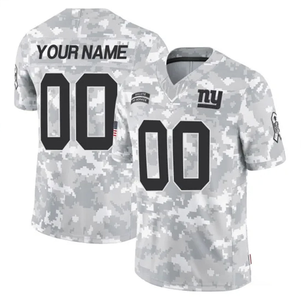 Elroe Custom NY.Giants Arctic Camo Salute To Service Limited Game Any Name & Numbers Stitched Jerseys
