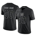 Elroe Custom NY.Giants Black Limited Reflective Home Game Any Name & Numbers Stitched Jerseys