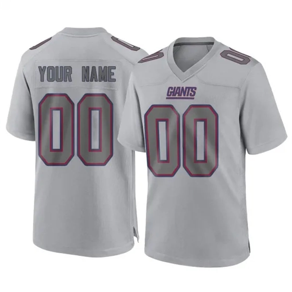 Elroe Custom NY.Giants Gray Atmosphere Fashion Limited Game Any Name & Numbers Stitched Jerseys