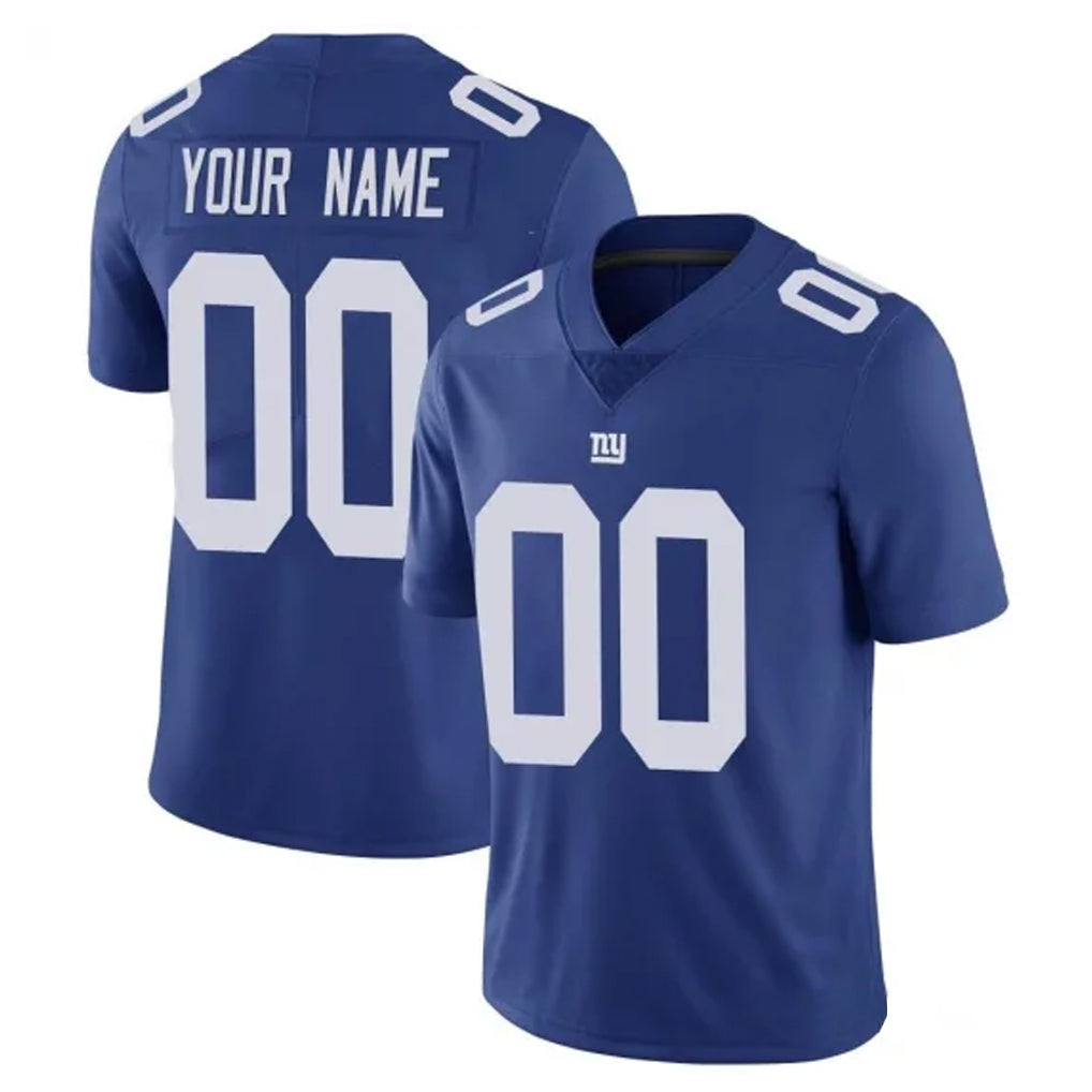 Elroe Custom NY.Giants Royal Limited Vapor Untouchable Home Game Any Name & Numbers Stitched Jerseys