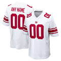 Elroe Custom NY.Giants White Home Game Any Name & Numbers Stitched Jerseys