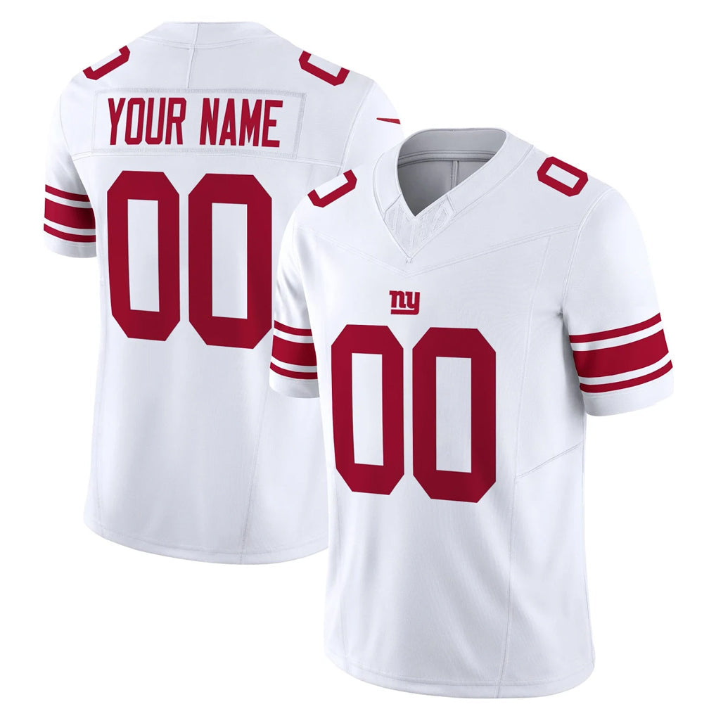 Elroe Custom NY.Giants White Limited Vapor F.U.S.E. Home Game Any Name & Numbers Stitched Jerseys