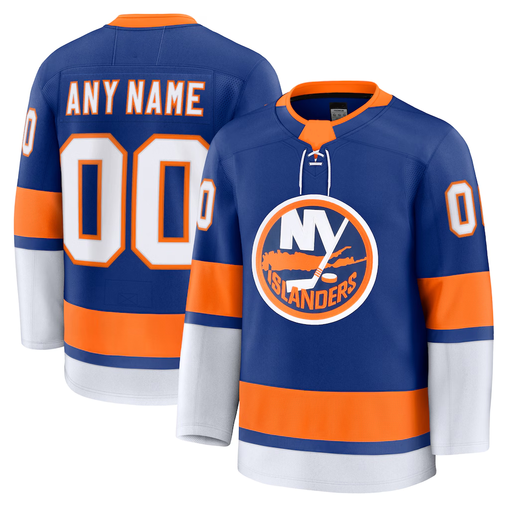 Elroe Custom NY.Islanders Royal Home Premium Jerseys
