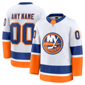 Elroe Custom NY.Islanders White Away Premium Jerseys