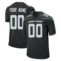 Elroe Custom NY.Jets Black Home Game Any Name & Numbers Stitched Jerseys