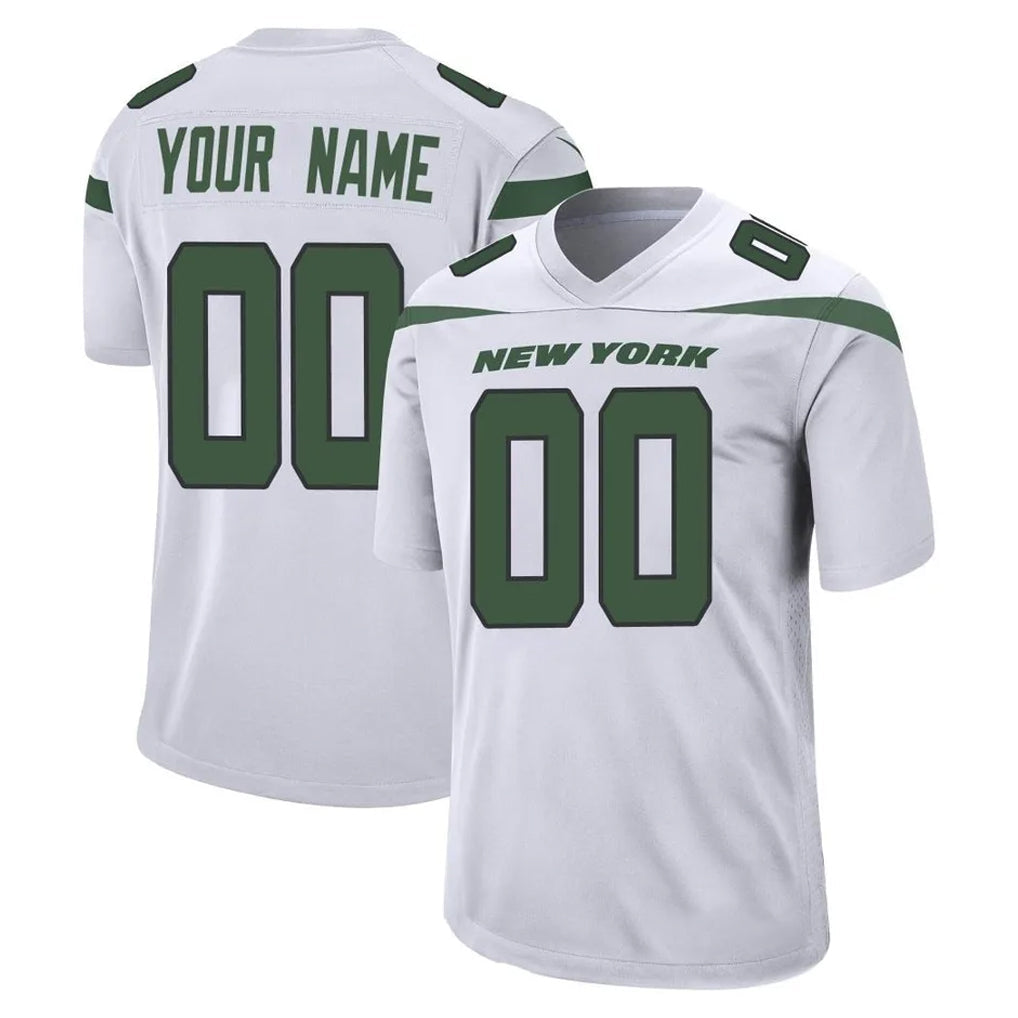 Elroe Custom NY.Jets White Spotlight Home Game Any Name & Numbers Stitched Jerseys